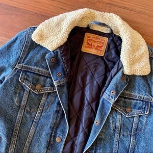 Levi Sherpa Trucker Denim Jacket